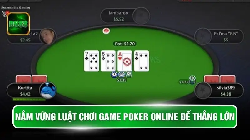 Nắm vững luật chơi game poker online để thắng lớn